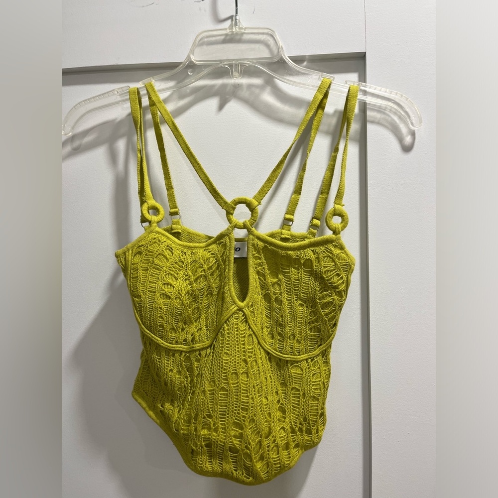 Brand new Danielle Guizio neon top.